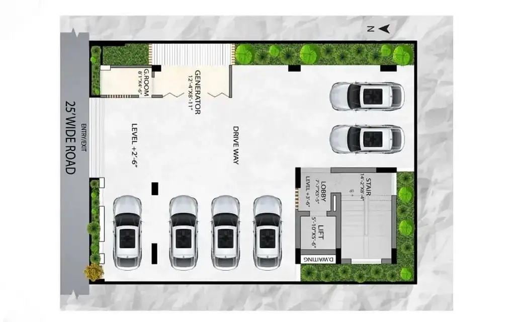 1451 SFT 3-Bedroom Apartment Sale in Dhaka in Bashundhara R-A Image 5