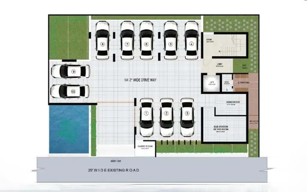 2166 SFT 3-Bedroom Apartment Sale in Dhaka in Bashundhara R-A   Image 1